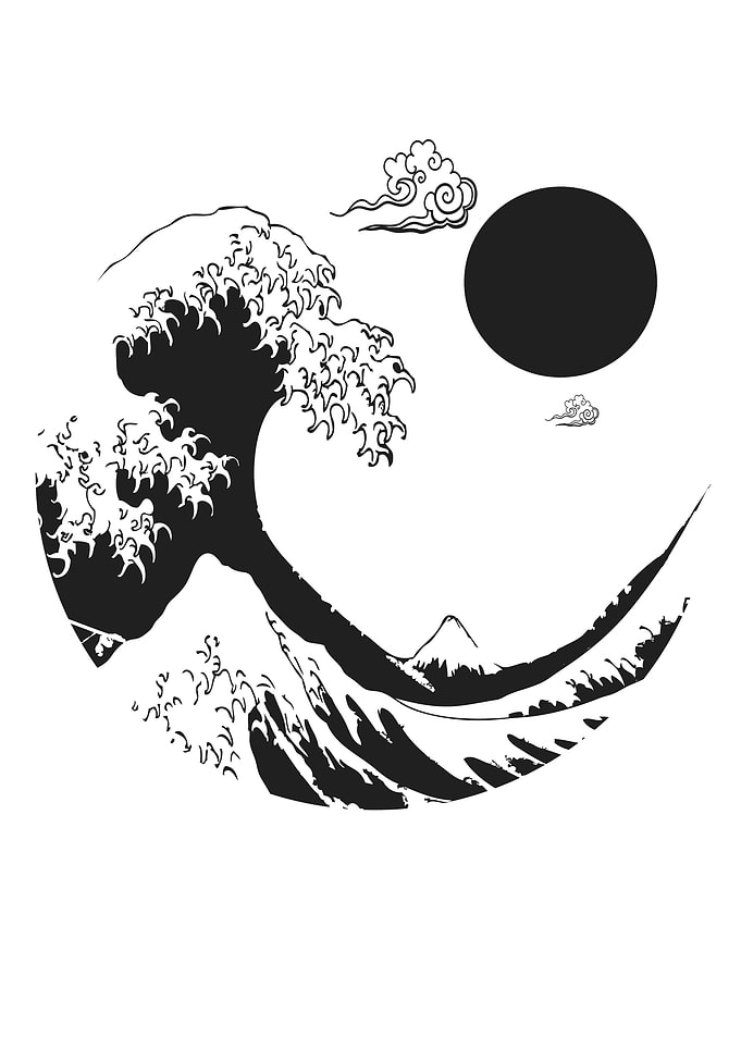 Japanese Waves Art