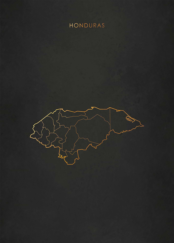 Gold Honduras Map