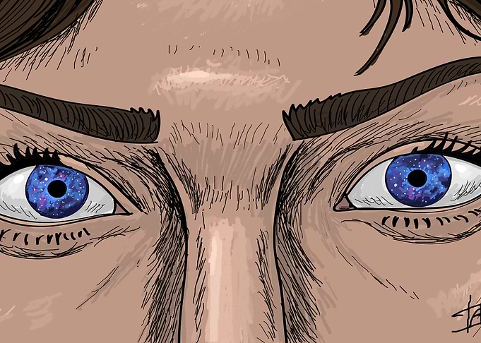 Cosmos in the eyes