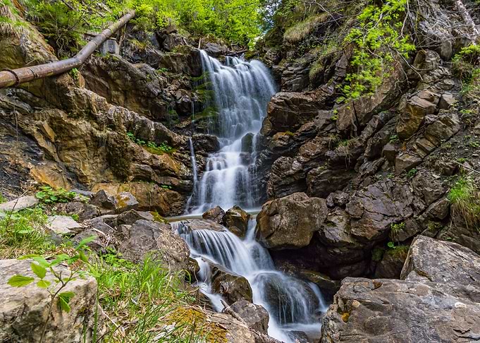 Waterfall in the Alps