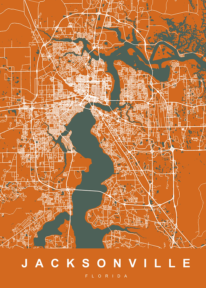 Map Jacksonville Map US