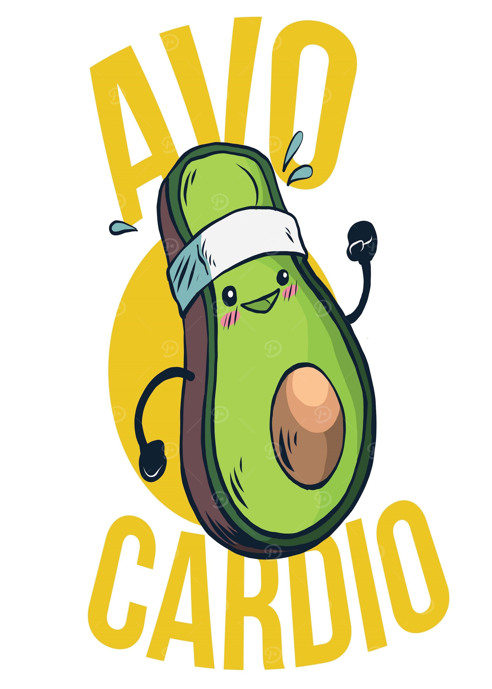 Avocardio Funny Avocado