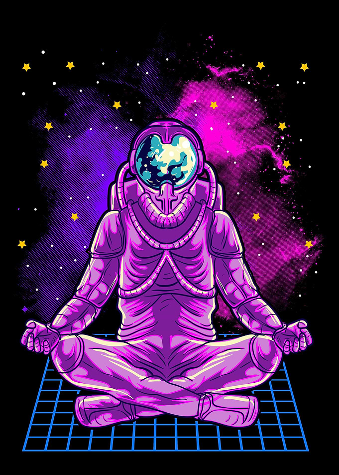 Vaporwave Astronaut mediat