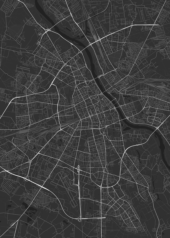 Warsaw Poland Map