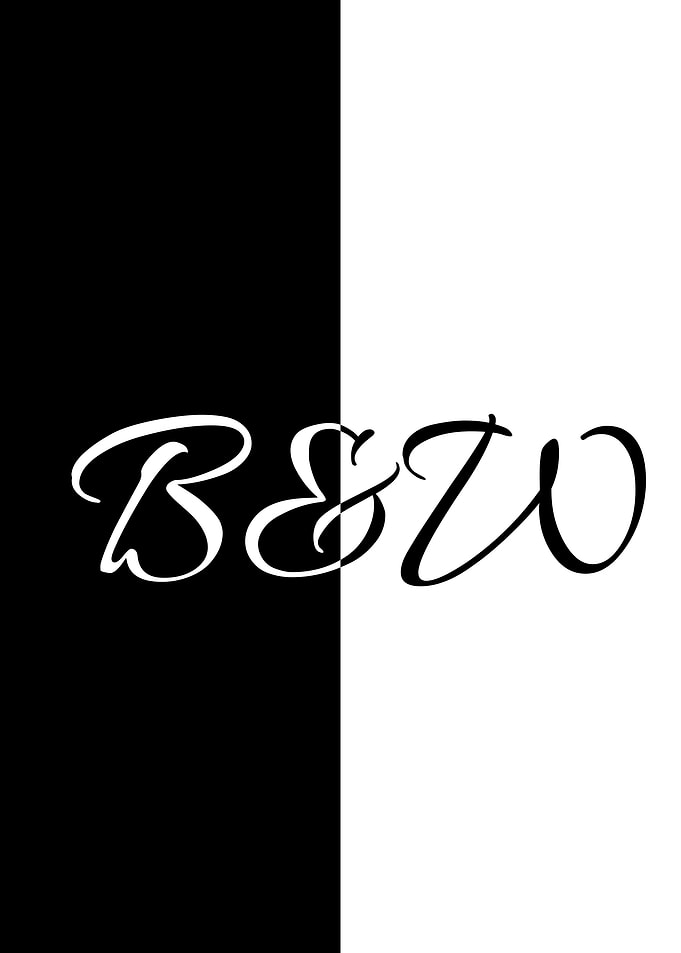 Minimalistic black white