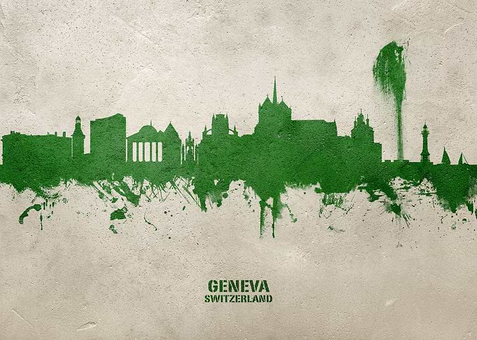 Geneva Skyline Switzerland