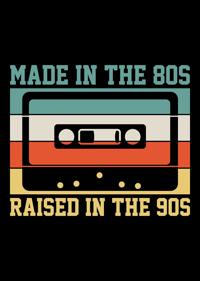80s 90s Cassette Tape Retr