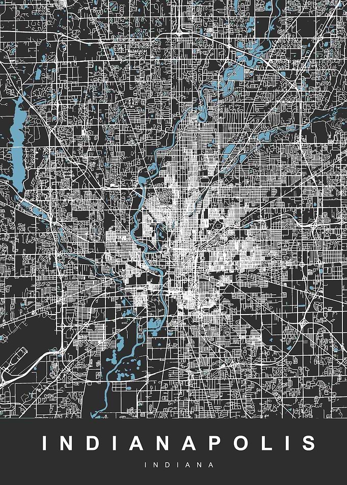 Map Indianapolis US