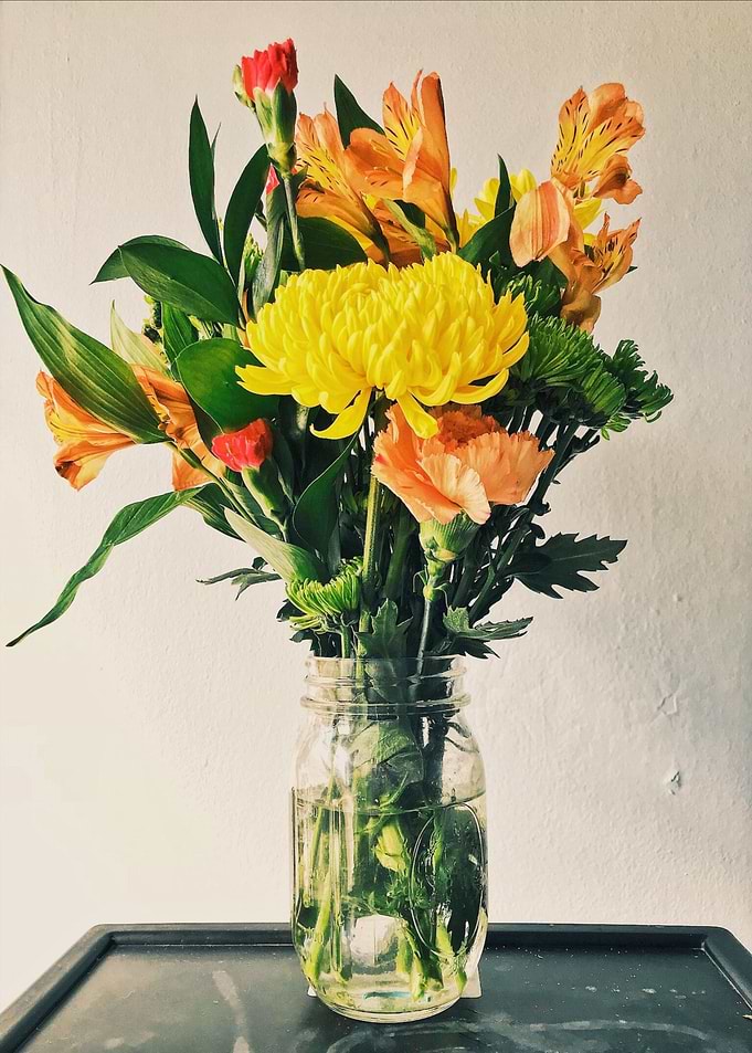 yellow orange glass