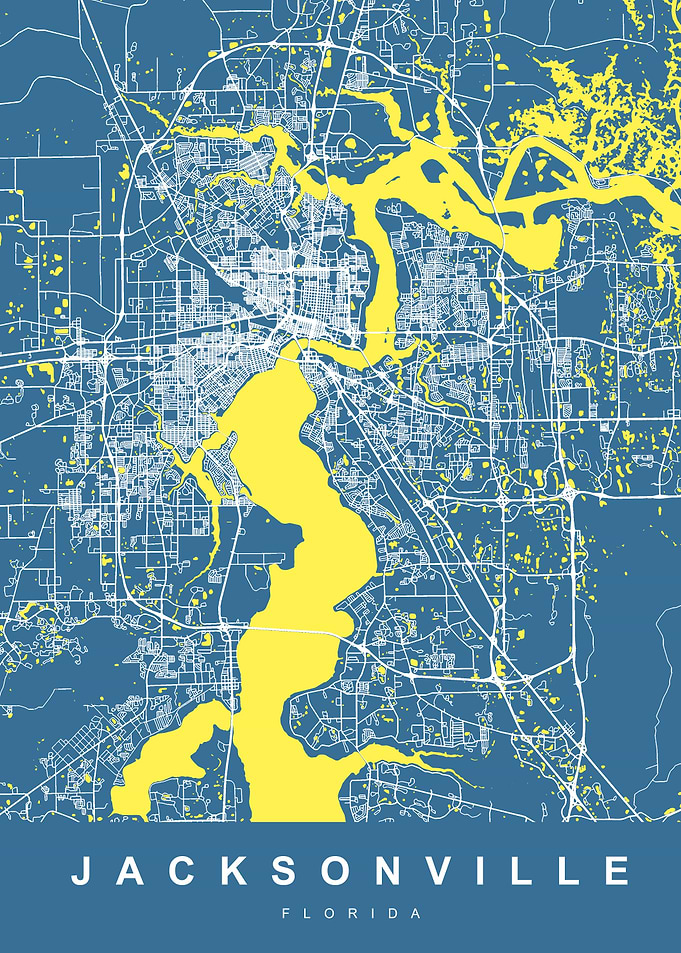 Map Jacksonville Map US