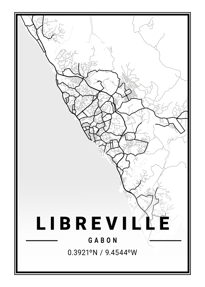 Libreville Light City Map