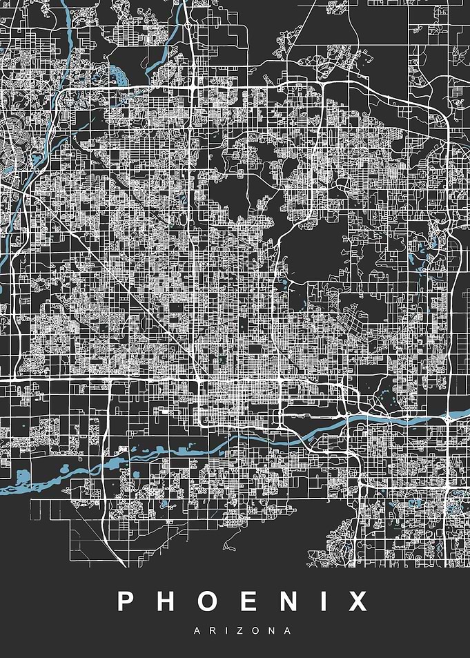 Phoenix Arizona City Map