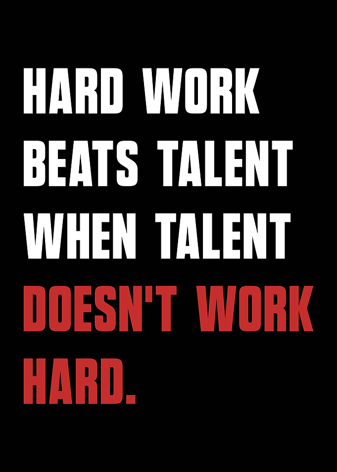 Hard Work Beats Talent