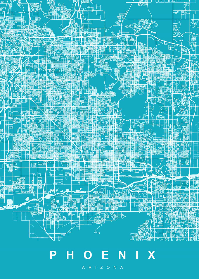 Phoenix Arizona City Map