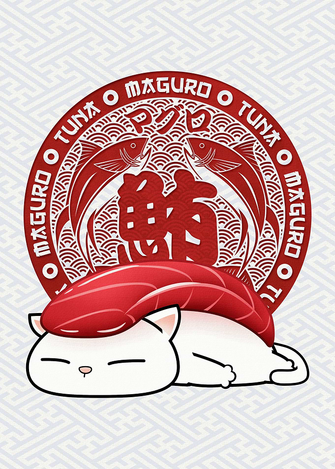 Chubby Cat Maguro Sushi