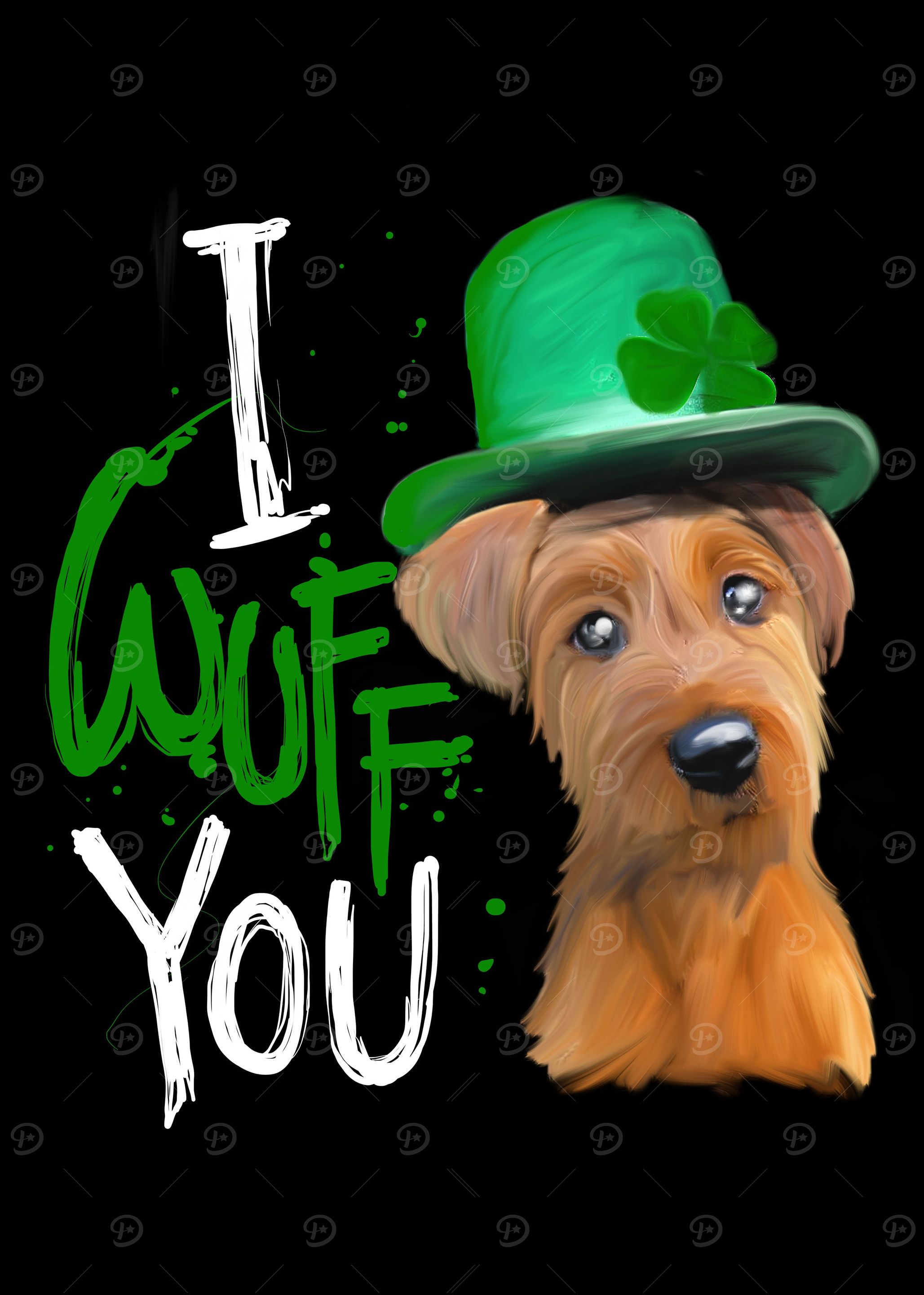 I WUFF YOU Irish Terrier