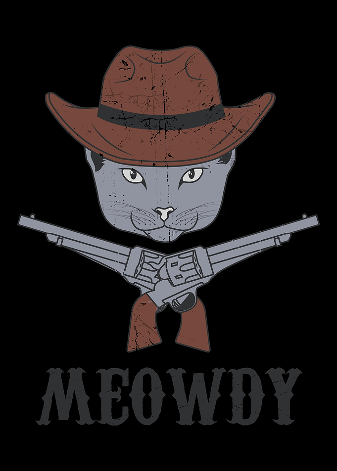 Meowdy Funny Cat