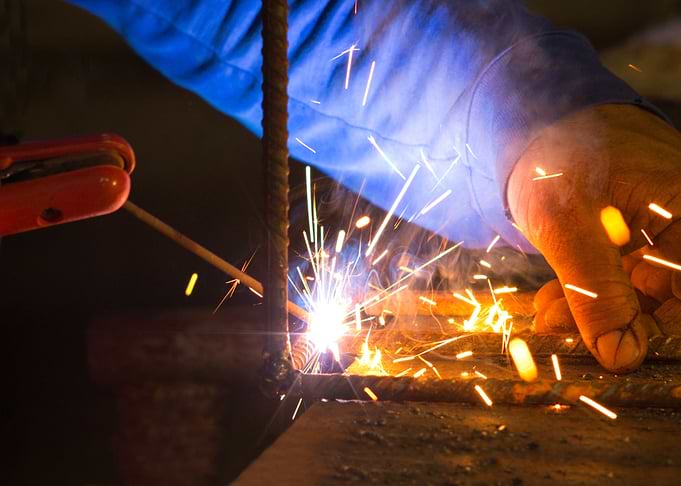 Man Welding