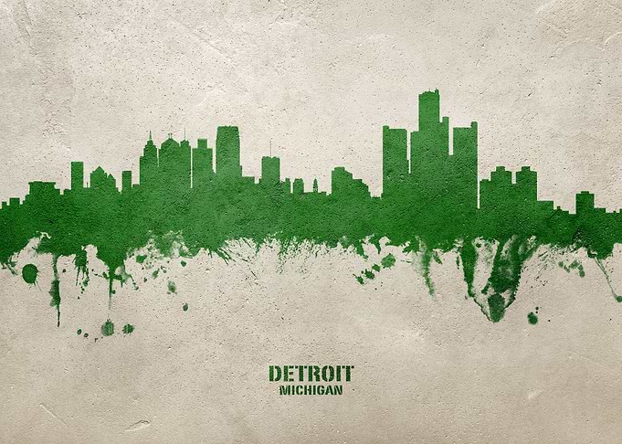 Detroit Skyline Michigan