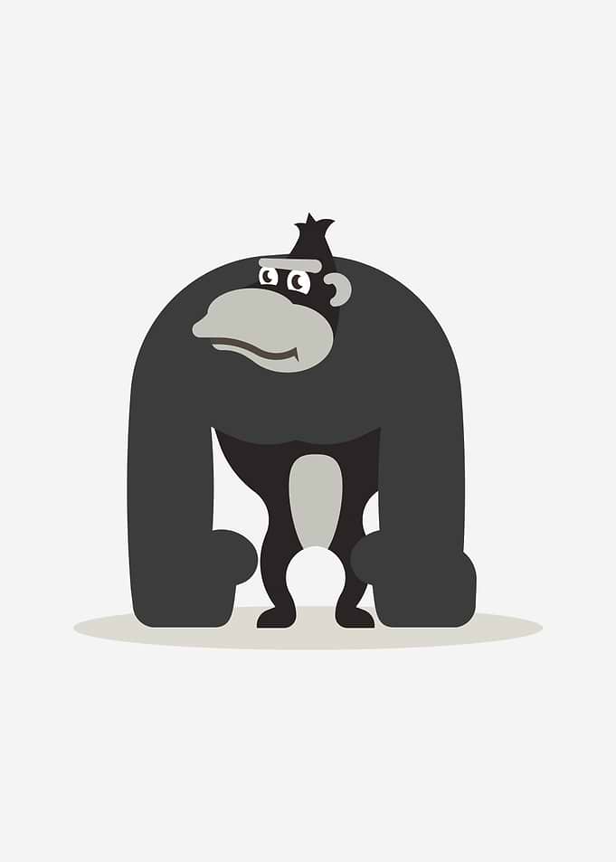Cute Gorilla Beast