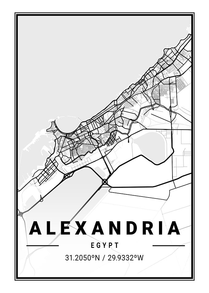Alexandria Light City Map