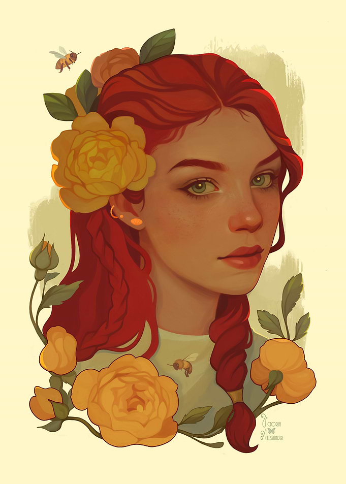 Femme aux abeilles