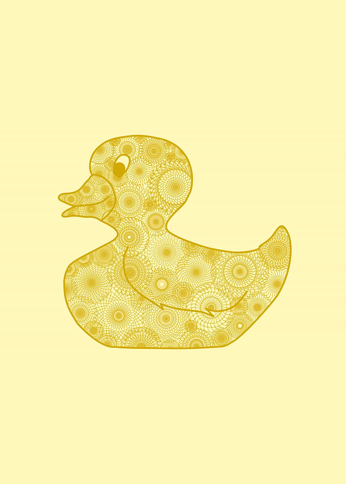 Duck mandala color
