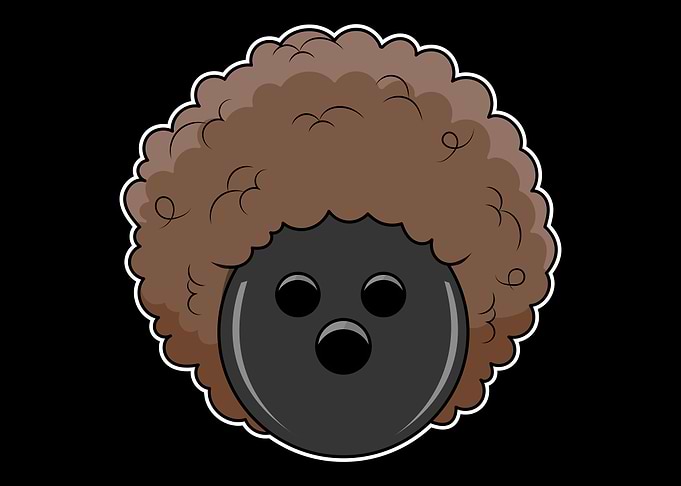 Bowling Ball With An Afro