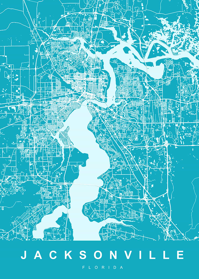 Map Jacksonville Map US