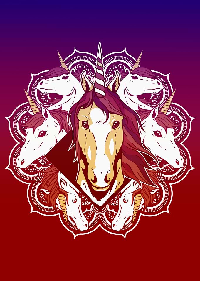 Unicorn Mandala