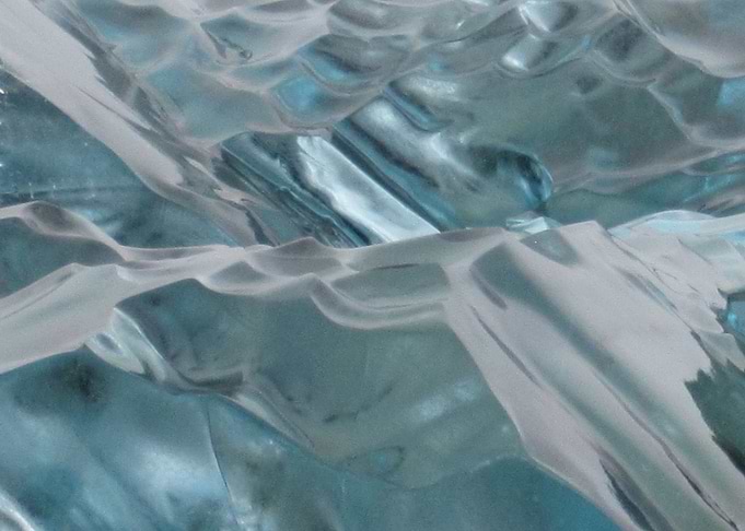 blue ice sea in Iceland