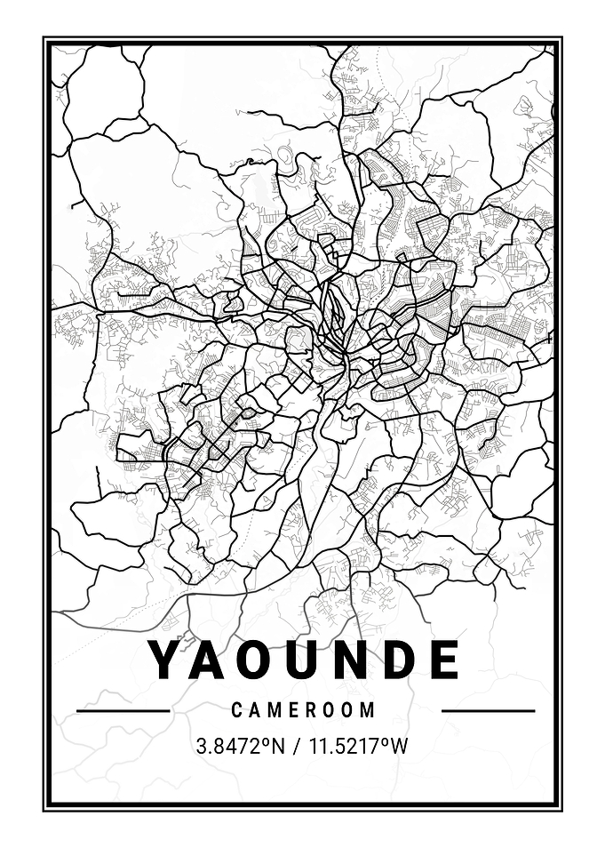 Yaounde Light City Map