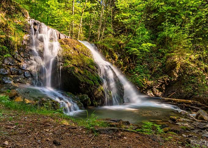 Waterfall in the alps