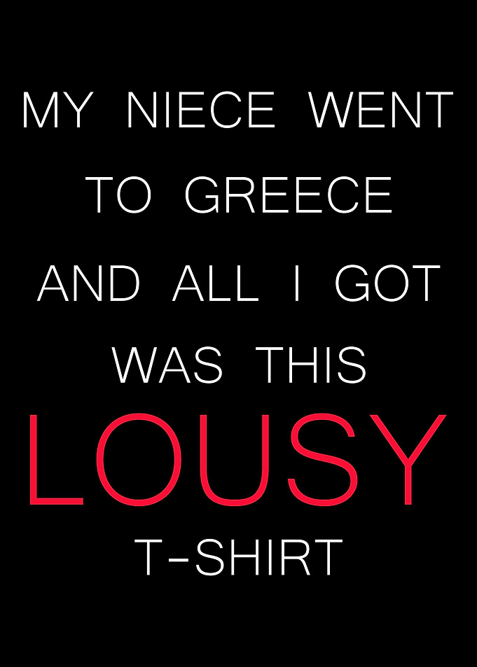 My Niece Went To Greece Tr