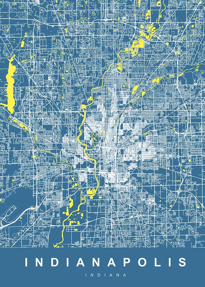Map Indianapolis US