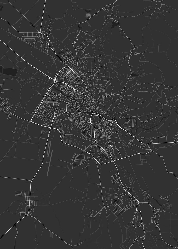 Oradea Romania Map