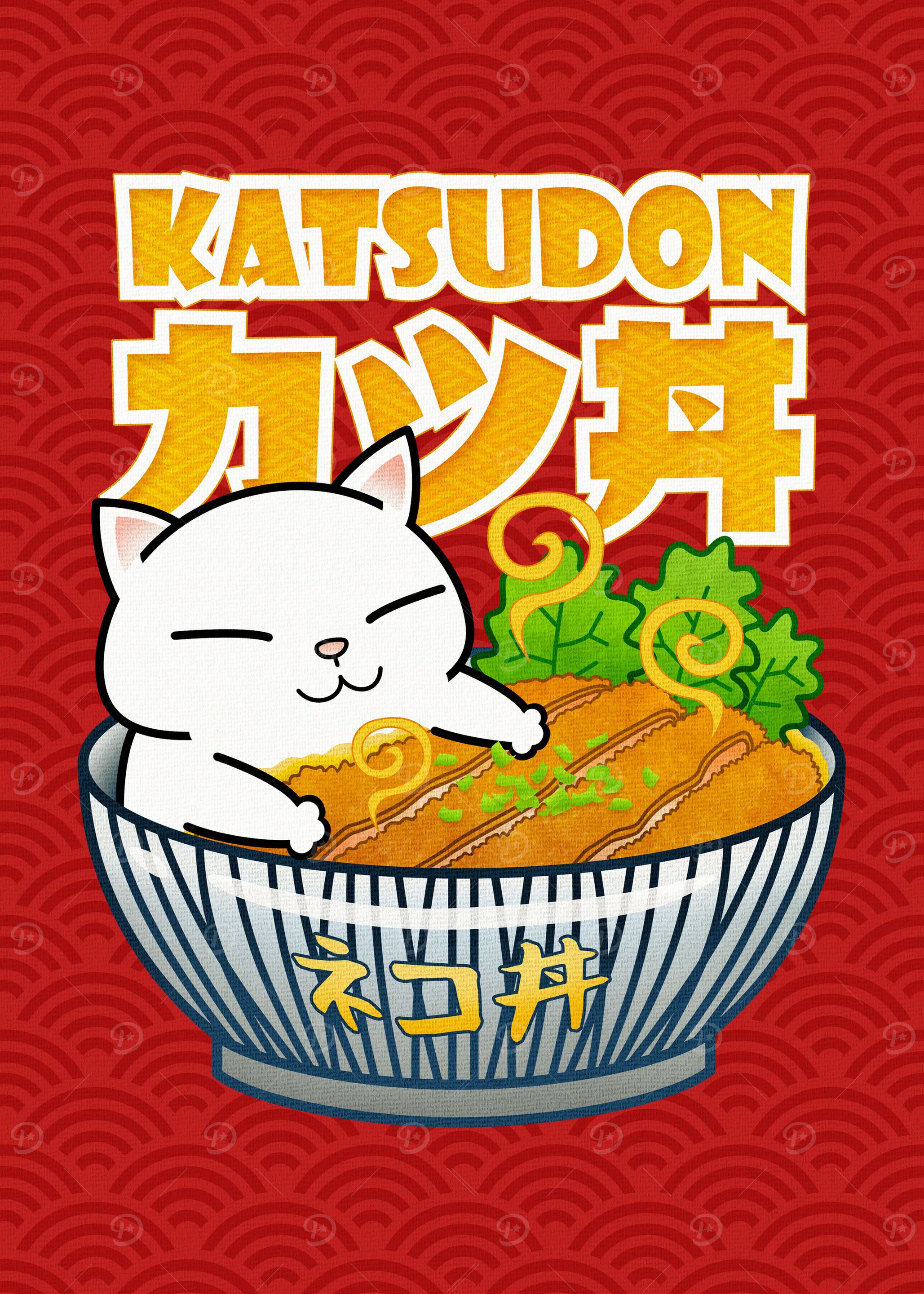 Chubby Cat Katsudon