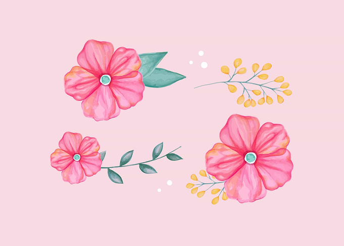 Pink flowers