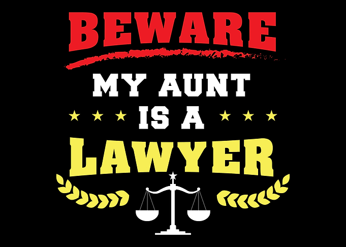 My Aunt Is A Lawyer For At
