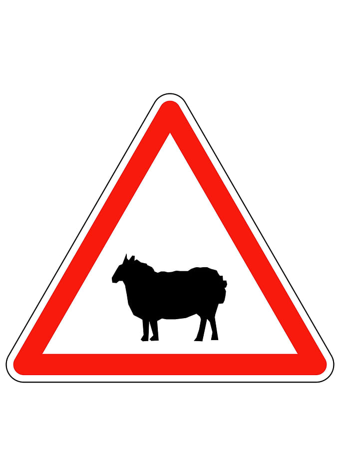 French Road Sign