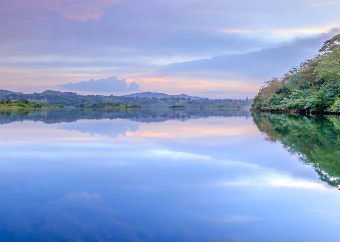 Victoria Nile at sunset