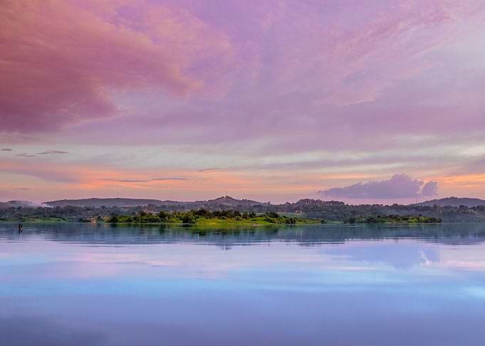 Victoria Nile at sunset