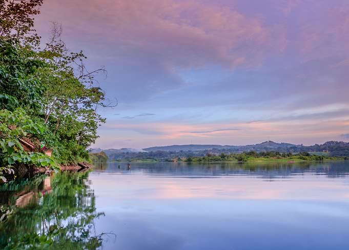 Victoria Nile at sunset