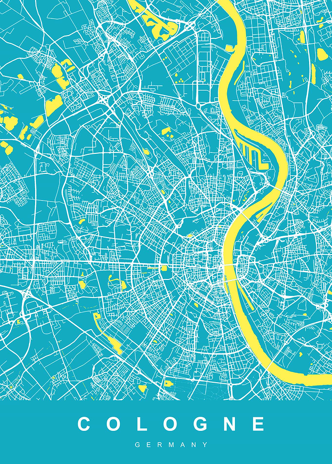Stuttgart City Map Germany