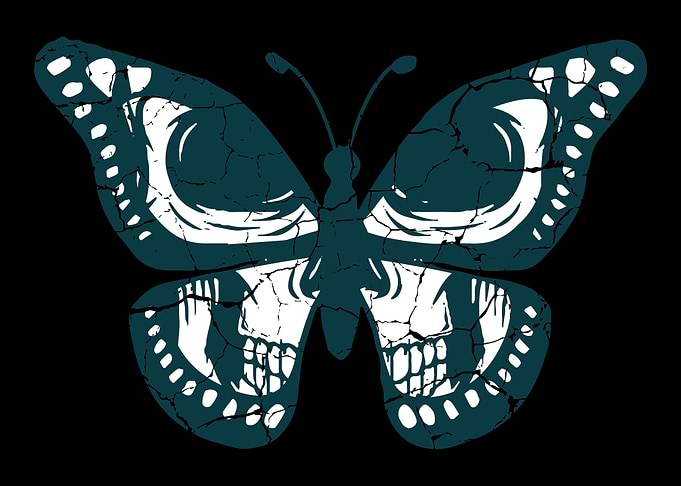 Buttlerfly Skull Cranioman