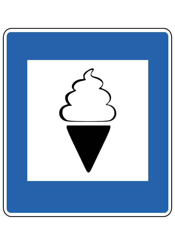 Iceland Road Sign