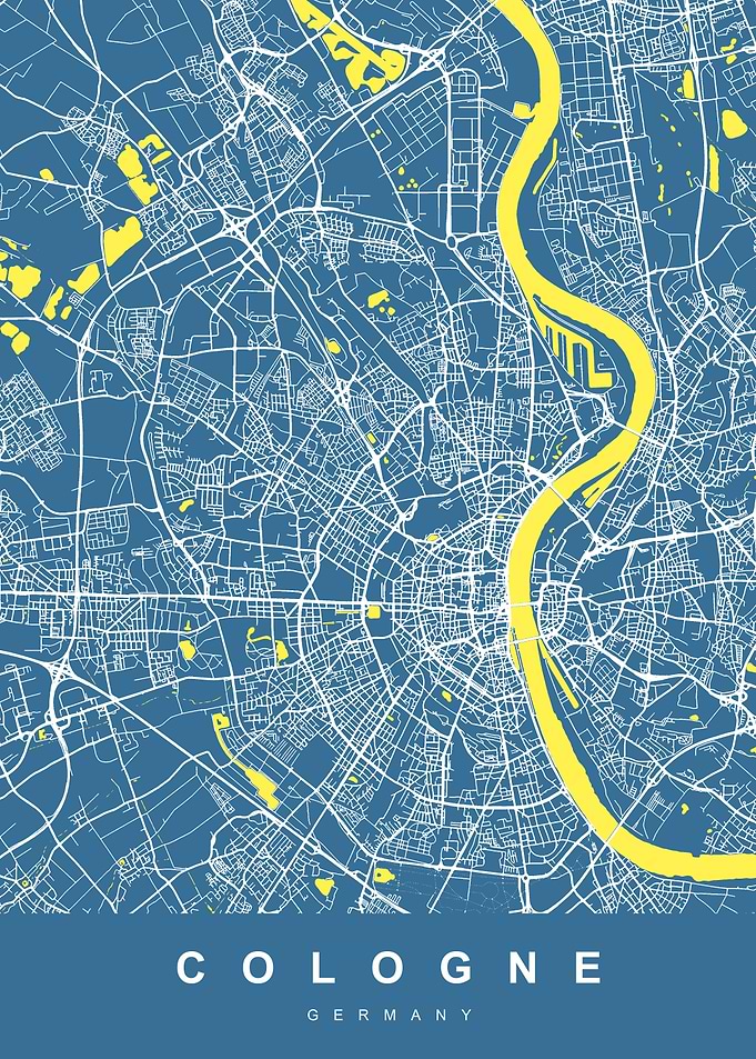 Stuttgart City Map Germany