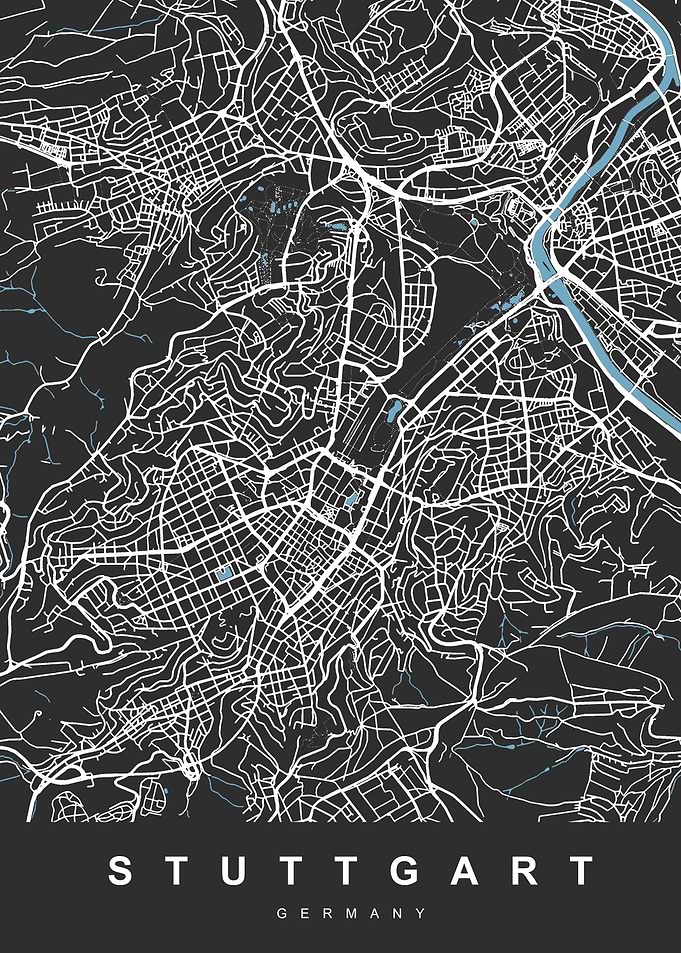 Cologne City Map Germany