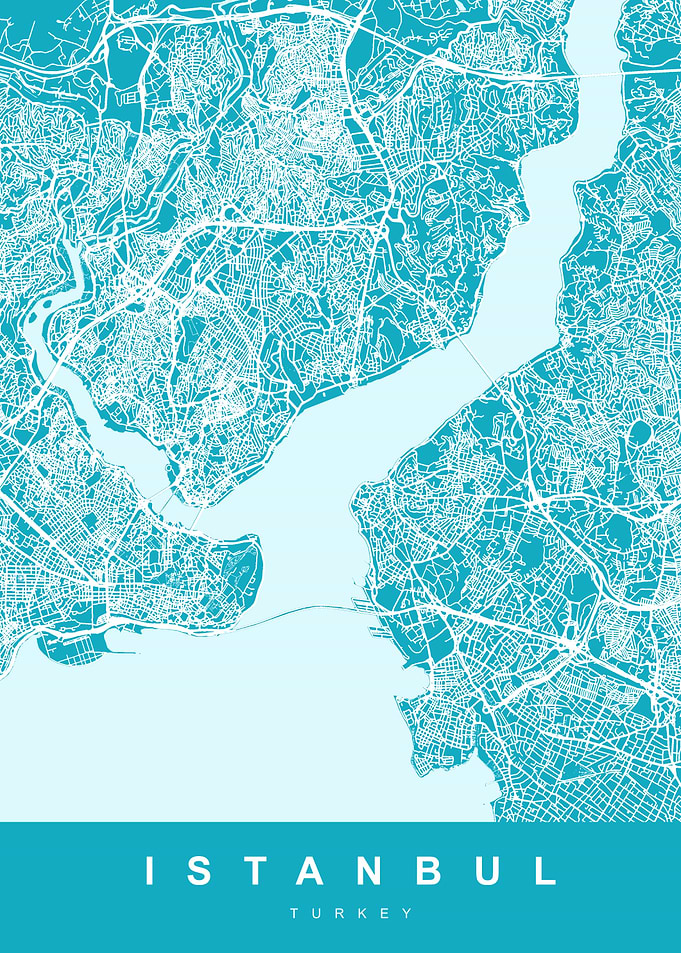 ISTANBUL City Map Turkey