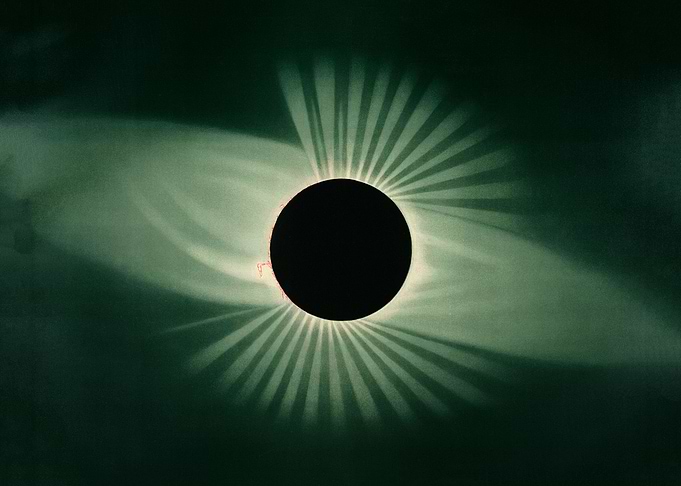 Total eclipse of the sun
